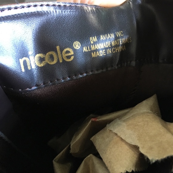 Nicole Avin  knee High Brown Boots -SZ 6 - Picture 7 of 8